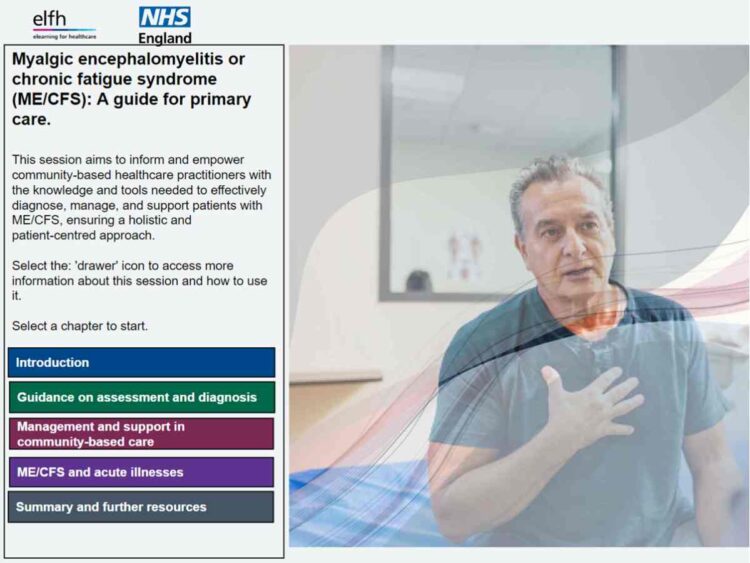 ME/CFS elearning module NHS