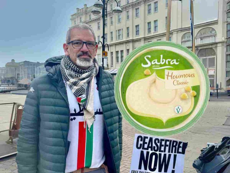 Sabra Houmous protest Israel Palestine Sainsbury's