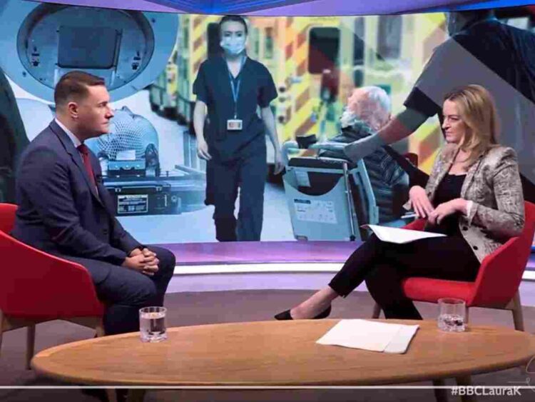 Wes Streeting Laura Kuenssberg NHS Labour BBC