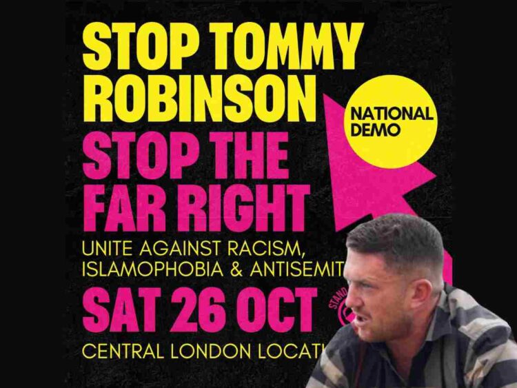 tommy robinson demo