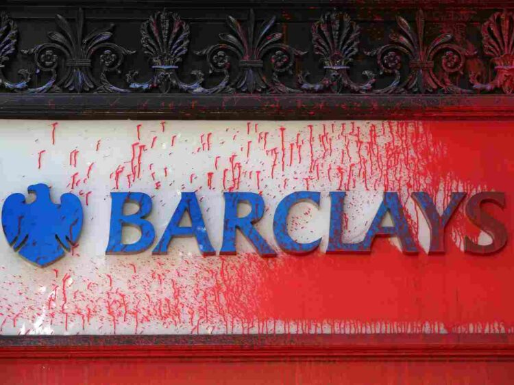 Barclays Palestine Action Elbit