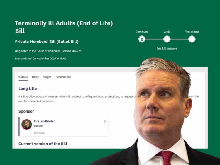 assisted dying bill image and keir starmer