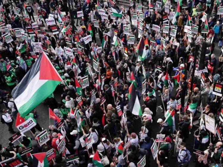 Palestine march Met Police trade unions join calls for an inquiry into events on 18 January