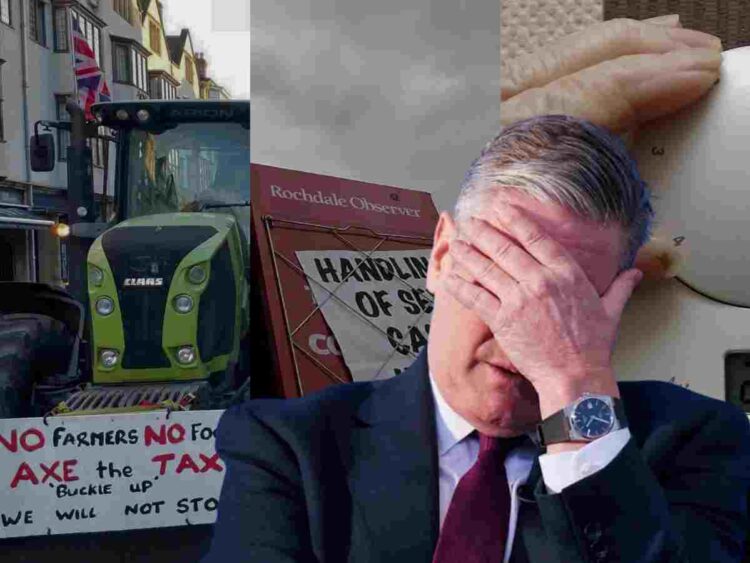 Starmer Labour polling farmers grooming gangs winter fuel payment