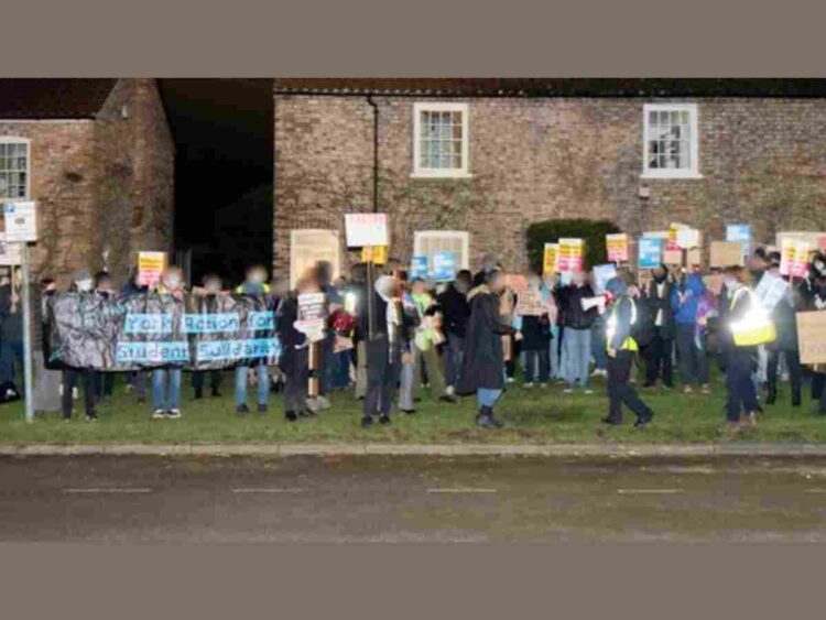 The people of York came out to protest the presence of Reform UK MP Richard Tice at a dinner in the city