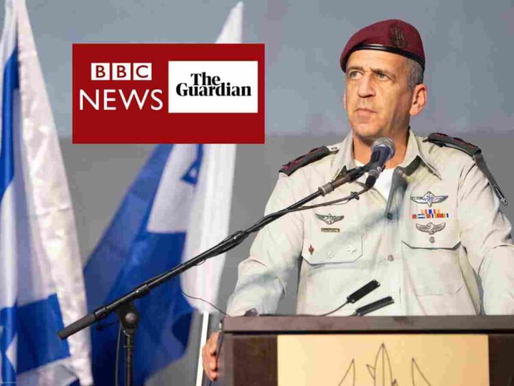 BBC and Guardian editors had meeting with Israeli general