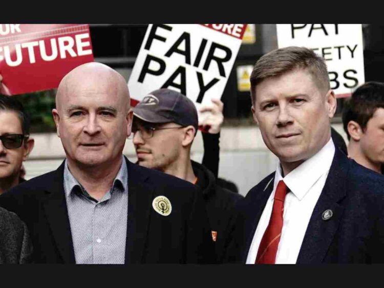 Mick Lynch Eddie Dempsey RMT